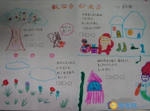 数学手抄报欣赏
