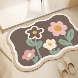 硅藻泥软地垫 浴室速干吸水防滑40*60cm