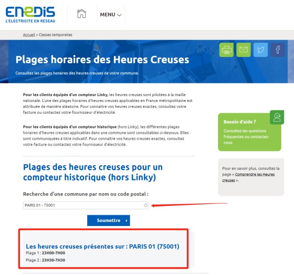 Plages des heures creuses