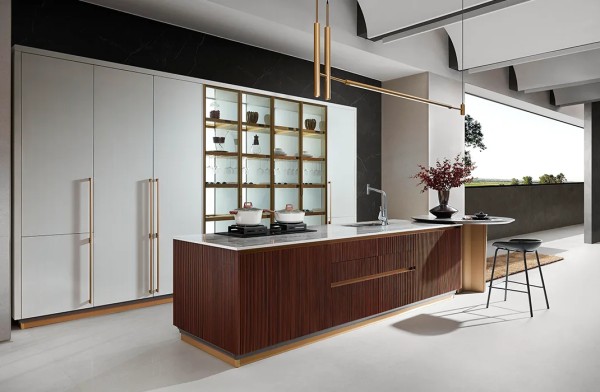 modern-luxury-white-cabinets-with-wood-fluted-island