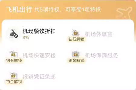 携程会员权益,飞行特权