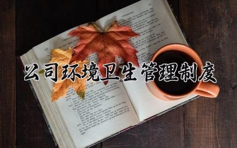 公司环境卫生管理制度 公司环境卫生管理制度汇编 (9篇）