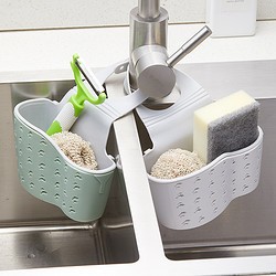 厨房用品水槽沥水架水池塑料收纳挂袋厨具沥水篮水龙头挂架置物架