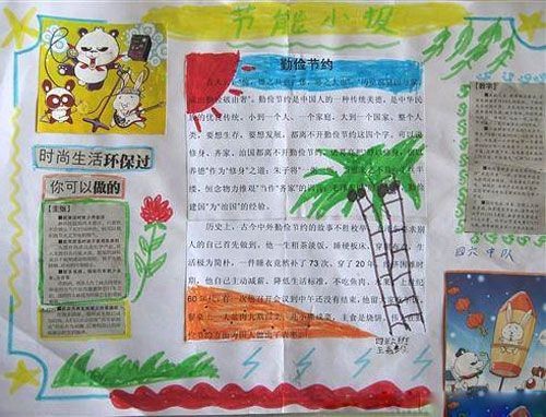 小学生手抄报时尚生活
