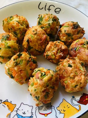 万物皆可捏的素菜丸子~的做法 步骤9