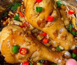 #开启观赛嗨吃局#减脂餐!低卡美味的无油蒸鸡腿~的做法