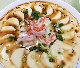 #憋在家里吃什么#减脂餐鲜虾蒸日本豆腐的做法