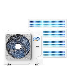 AUX 奥克斯 中央空调一拖四风管机空调多联机5匹一级能效全直流变频快速冷暖智能清洁嵌入式空调