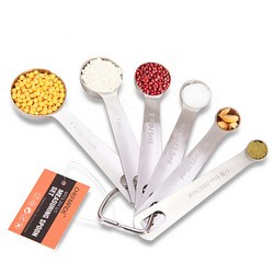 CHEFMADE 学厨 CHEF MADE 烘焙工具 6个刻度量勺量匙调理匙烘焙工具厨房配件304不锈钢WK9268