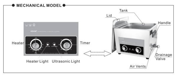 VEVOR超声波清洗机机械模型
