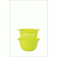 日本进口INOMATA 双层沥水篮 果蔬筛 蔬菜篮水果篮 洗菜篮洗菜盆