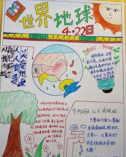 主题环保清洁日手抄报 环保主题手抄报