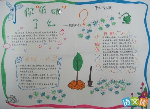 环保小达人手抄报资料