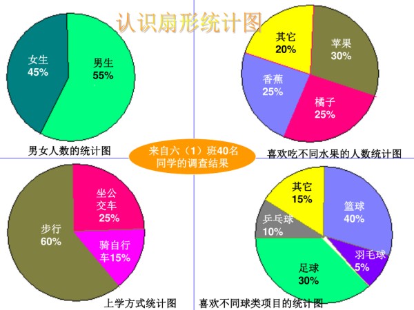 合理饮食搭配的扇形统计图 