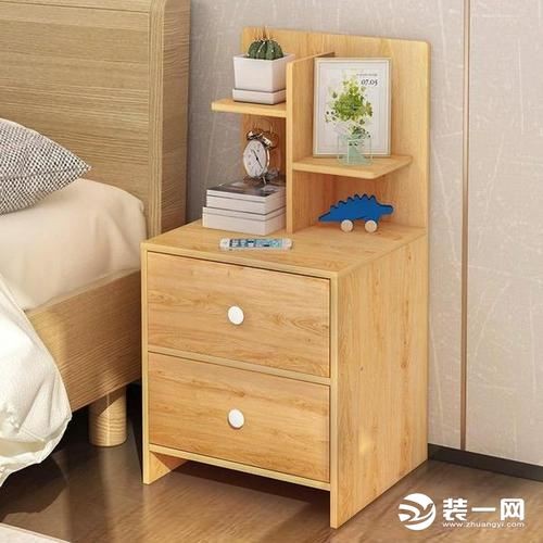 卧室收纳架置物架床头收纳储物柜效果图