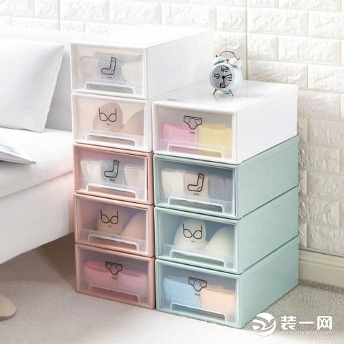 卧室收纳架置物架可叠加内衣收纳盒效果图