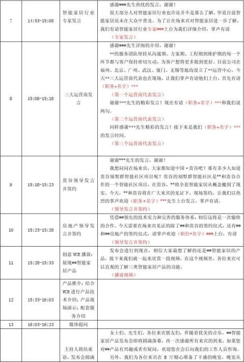 某智能家居产品发布会主持人串词