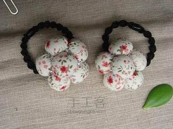 DIY头花-韩版花朵头饰手工制作方法
