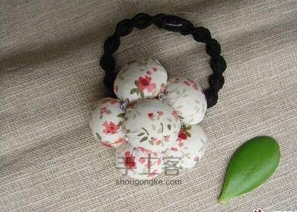 DIY头花-韩版花朵头饰手工制作方法 第8步
