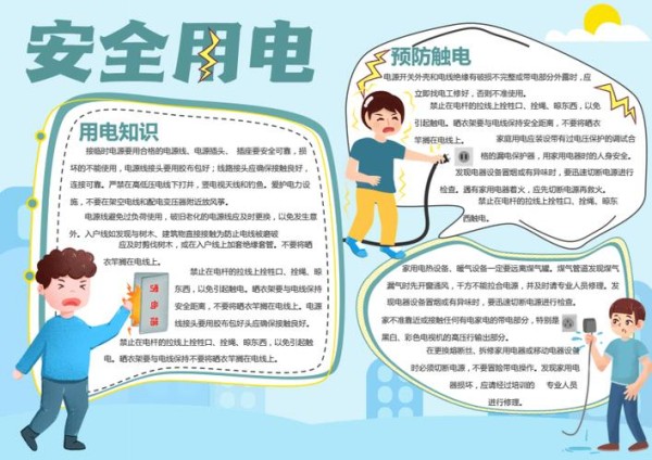 网站首页 海量文档 生活休闲 科普知识安全用电小知识手抄报电子小报.