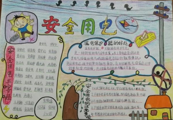 电的知识手抄报图片大全3