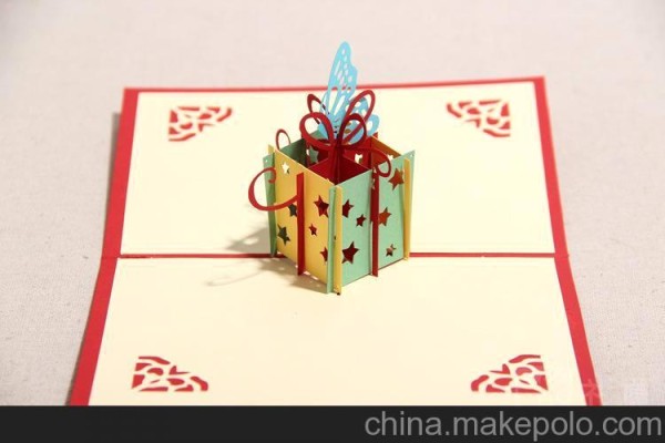 礼道创意 3d立体 思念星星 手工diy 定制 彩色礼物 生日贺卡图片