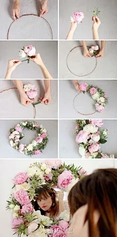 #婚礼灵感##婚礼饰品##婚品DIY#[imior.com]婚品DIY 用鲜花装扮你结婚时的镜子 更多:http://www.imior.com/goods/show?gid=5312