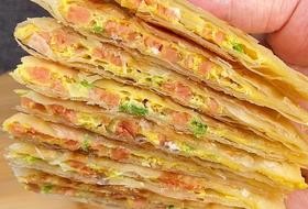 营养又简单的鸡蛋饼,上班族的福音❗️