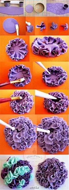 【教你超轻粘土 花卉教程】#粘土教程# #手工diy# #手工# #DIY# #创意# #益智# #机器猫# #卡通公仔玩偶# #儿童画# #美术#