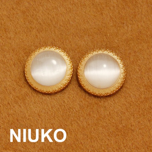 niuko超高级定制哑光大衣纽扣