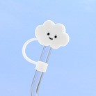 玻璃吸管不锈钢吸管帽防尘吸管塞防尘吸管套8mm直径吸管
