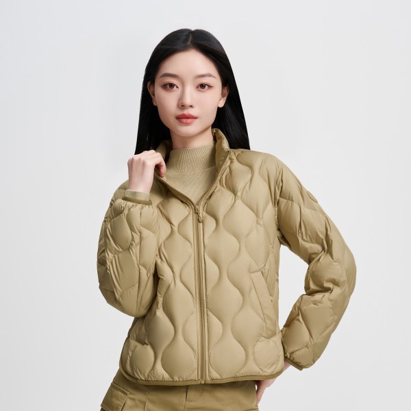 波司登三防修身立领轻薄羽绒服