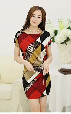 桑蚕丝2014夏季简约显瘦大码女装短袖真丝修身连衣裙子包臀台恒春-tmall.com天猫