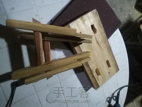 传统四仰八叉小凳子 第11步