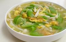 丝瓜鸡蛋烩白玉菇
