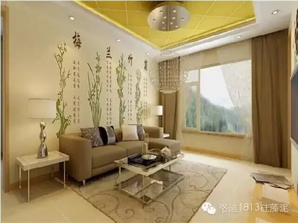 洛迪焕新家 硅藻泥墙面 家居装修