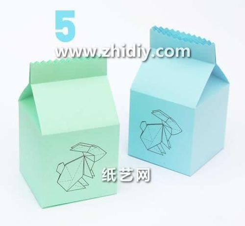折纸简单盒子包装教程