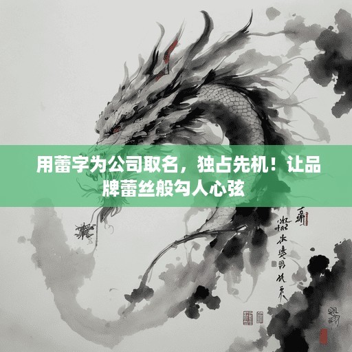  用蕾字为公司取名，独占先机！让品牌蕾丝般勾人心弦 