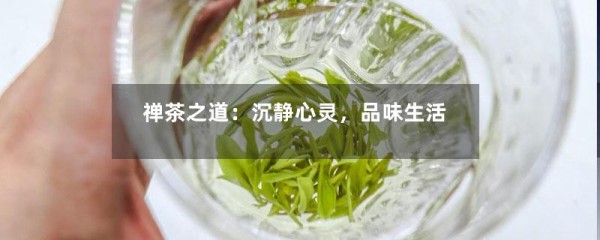 禅茶之道：沉静心灵，品味生活-第1张-绿茶-凤凰单丛茶网