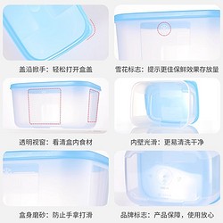 Tupperware 特百惠 冷冻保鲜盒冰箱收纳盒食品密封储藏盒0.7L（颜色随机）1个
