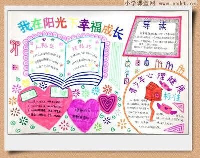 手抄报首页 手抄报素材 幸福生活手抄报图片 二年级 幸福生活手抄报