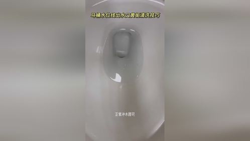 马桶水位线圈坚硬的出水口黄垢去除技巧