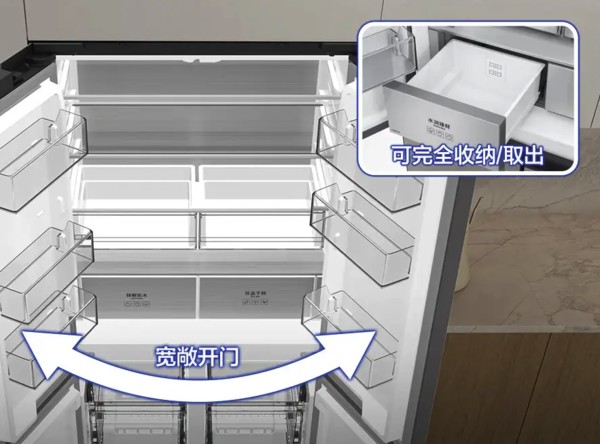SAMSUNG 三星 600mm超薄平嵌冰箱：空间优化与智能保鲜的革新之作