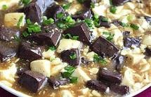 熘鸭血豆腐
