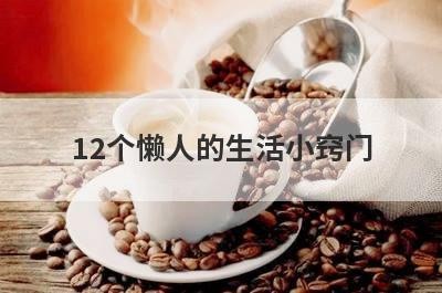 12个懒人的生活小窍门