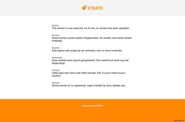 STRATO - Domain reserved