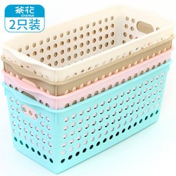 CHAHUA 茶花 厨房收纳筐 厨具碗碟架 沥水篮调味瓶储物筐-S 2898 2只装*