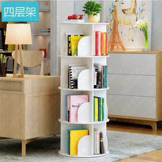 学校旋转书架书柜 PVC书架展示架立式