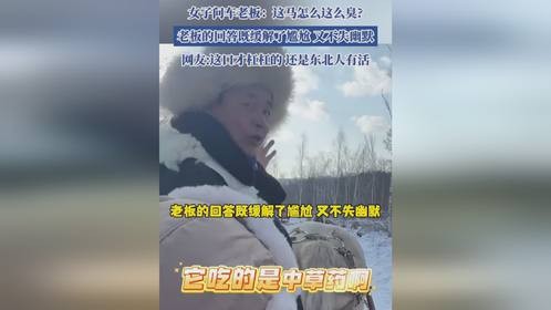 “这马怎么这么臭”，老板的回答既缓解了尴尬，又不失幽默