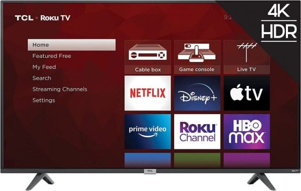 TCL 65-inch Class 4-Series 4K UHD HDR Smart Roku TV 智能电视